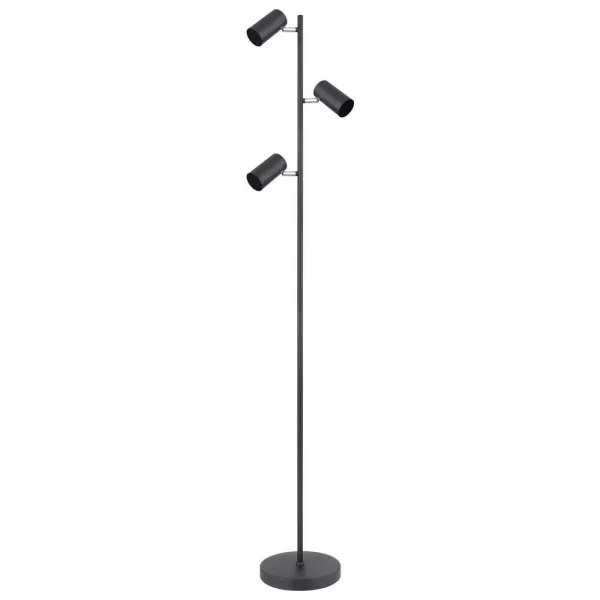 Stojacia lampa Witmo, V: 154cm, čierna