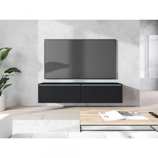 Nízka komoda s LED osvetlením 140cm