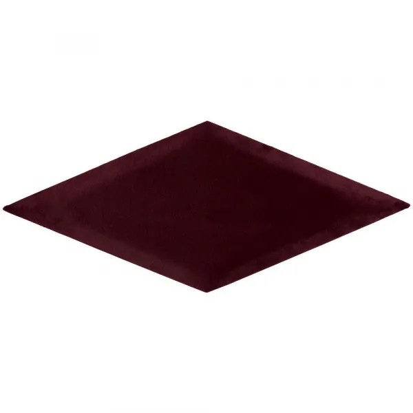 čalúnený panel 2ks, 30x59cm rovnobežník, bordová