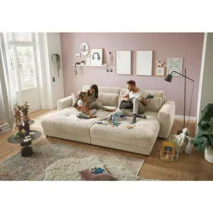 Mega pohovka LOVESEAT krémová