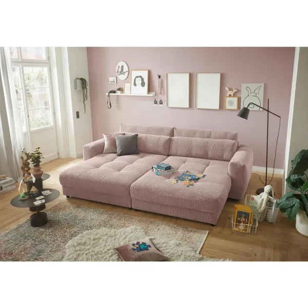 Mega pohovka LOVESEAT ružová