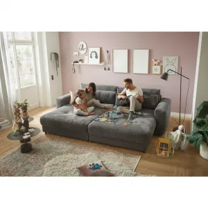 Mega pohovka LOVESEAT antracitová