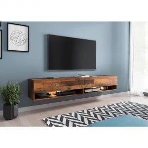 Nízka komoda s LED, starobylý dub