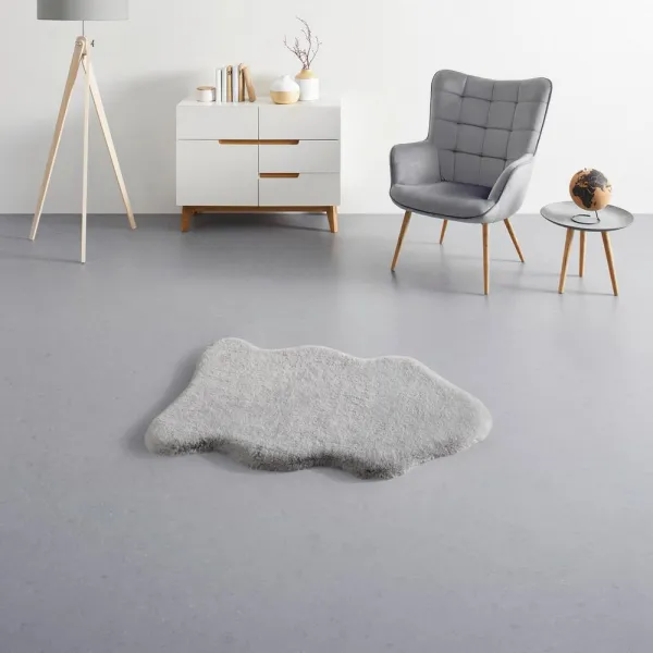 UMELÁ KOŽUŠINA Nico 1, 60/90cm, sivá