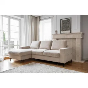 MID.YOU ROHOVÁ SEDACIA SÚPRAVA, textil, béžová