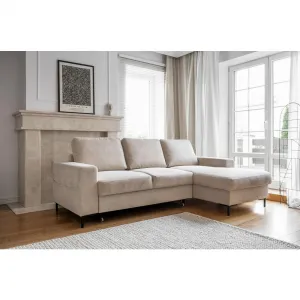 MID.YOU ROHOVÁ SEDACIA SÚPRAVA, textil, béžová