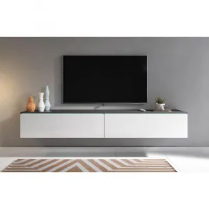 TV nízka komoda antracit/biela VL