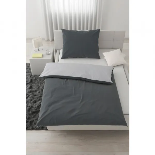 Posteľná bielizeň Annika, 140/200cm, strieborná