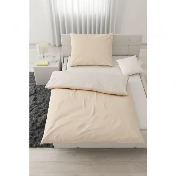 Posteľná bielizeň Annika, 140/200cm,biela,béžová