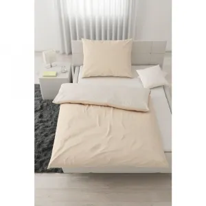 Posteľná bielizeň Annika, 140/200cm,biela,béžová