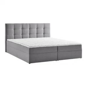 Boxspring posteľ MARSELIE sivá, 200x220cm