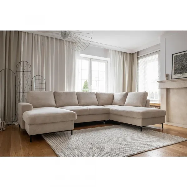 MID.YOU SEDACIA SÚPRAVA, textil, béžová