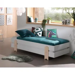 Stohovateľná posteľ MODULO biela