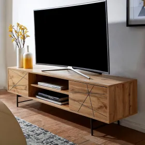 Hnedá komoda š: 163 cm
