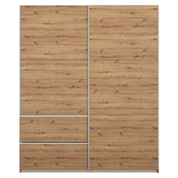 Šatníková skriňa so zrkadlom Sevilla, 175cm, dub artisan