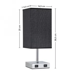 Stolná lampa Sabato, V: 38,5cm