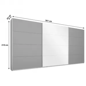 Skriňa s posuvnými dverami MIAMI, Š/V/H:cca 361/210/62cm