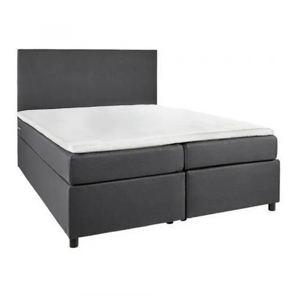 Posteľ boxspring FLORIN, 140x200, sivá