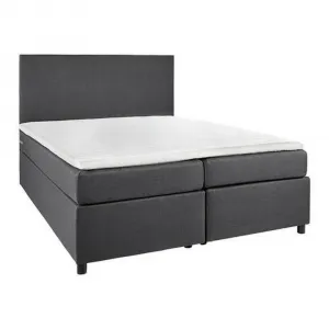 Posteľ boxspring FLORIN, 140x200, sivá