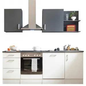 Kuchynský blok CORNER bez spotrebičov, šírka 220 cm