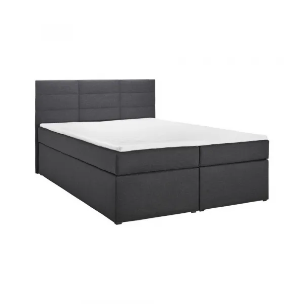 Manželská boxspring posteľ Lisa, 140x200, sivá