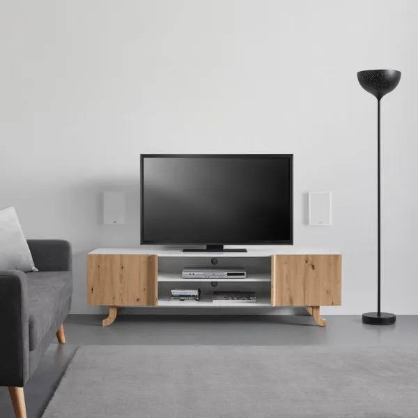 TV diel VIRA farby dubu/biela