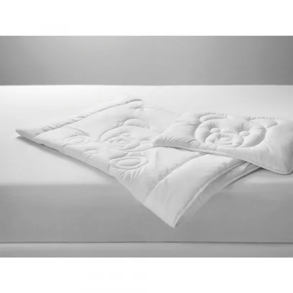 DETSKÁ POSTEĽNÁ SADA Teddy, 40/60+100/135cm, biela