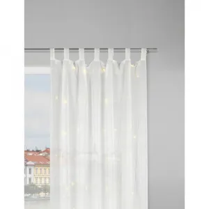 ZÁVES S PÚTKAMI Lights, 140/245cm, biela