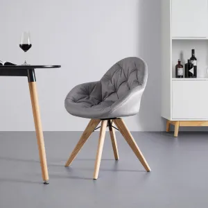 Jedálenská stolička LORE svetlá sivá