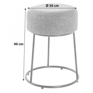 Taburetka STOOL D sivá