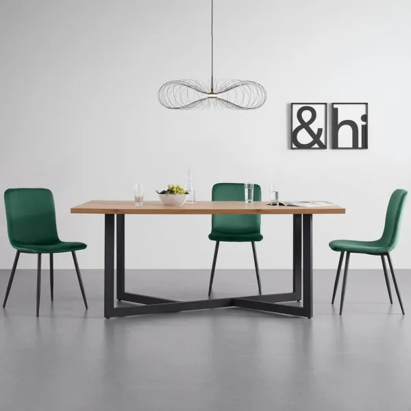 Jedálenský stôl AVOLA dub 180x76x90 cm