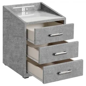 Nočný stolík MOON poťah ODIN GREY,v.61cm