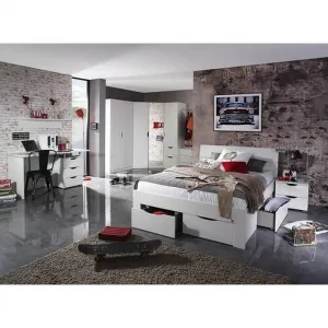 Biela posteľ White, 140 x 200 cm