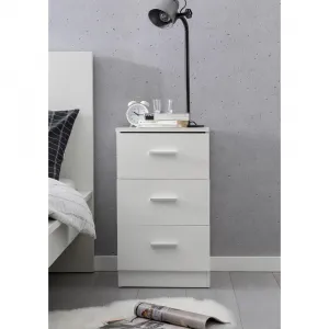Nočný stolík Nachtkästchen š: 38cm biely