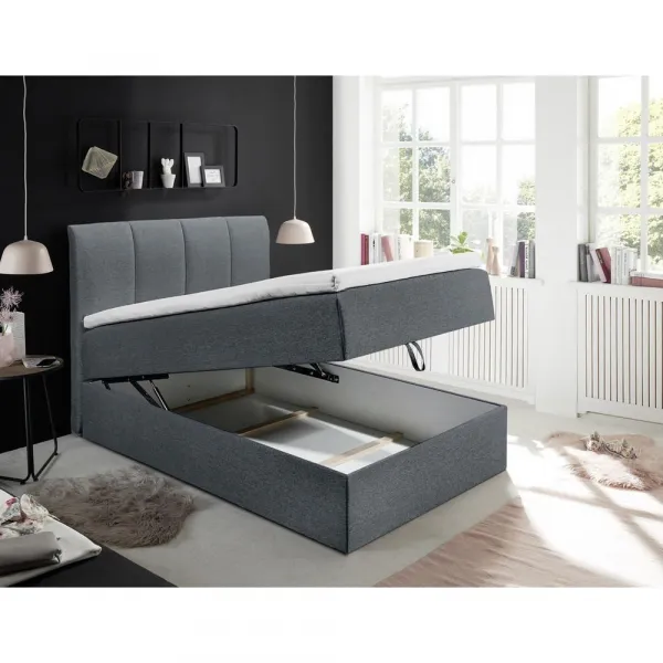 Boxspring posteľ GRANADA antracitová 120x200 cm