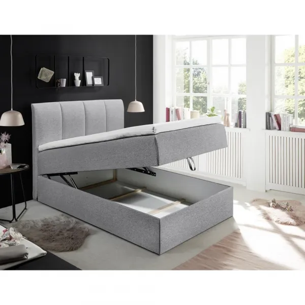 Boxspring posteľ GRANADA šedá 120x200 cm