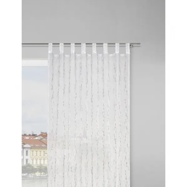 ZÁVES S PÚTKAMI Christiane, 140/250cm, zelená