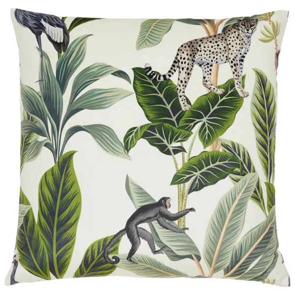 DEKORAČNÝ VANKÚŠ Junglelife, 60/60 cm, biela