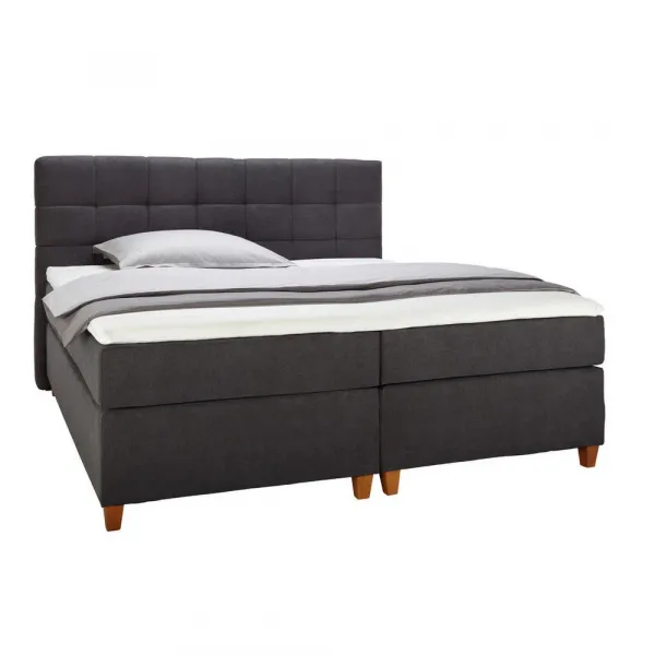 Posteľ Boxspring JERRY 180x200 cm, tmavosivá