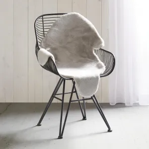 UMELÁ KOŽUŠINA Marlene, 90/60cm, sivá