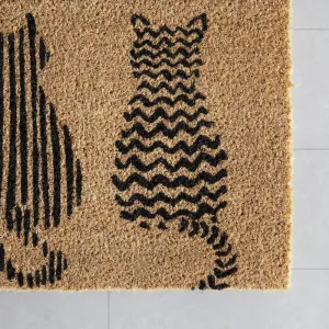 ROHOŽKA Welcome Cats, 40/60cm, hnedá
