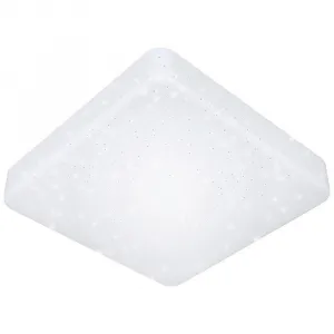 LED stropná lampa IP44 Starlight 37/37cm, 18 Watt