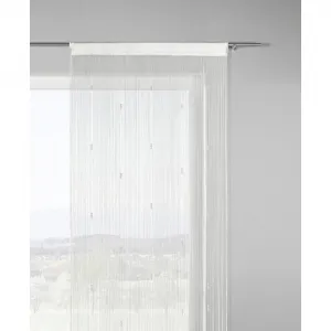 NITKOVÝ ZÁVES Perle, 90/245 cm, biela