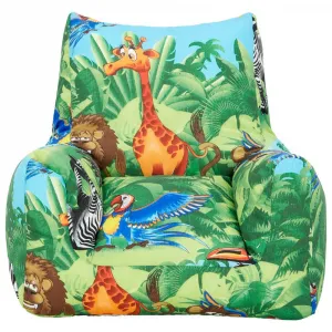 Detské kreslo farebné KIDS-JUNGLE