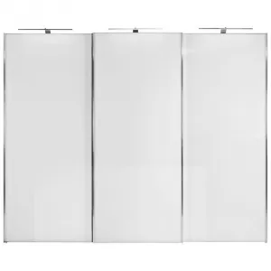 Šatníková skriňa SONATE ROM, 280x240 cm, biela