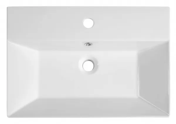 SISTEMA keramické umývadlo 60x42cm, biela 10SF50060