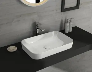 SOTT AQUA keramické umývadlo 60x38cm, biela 10SQ50060