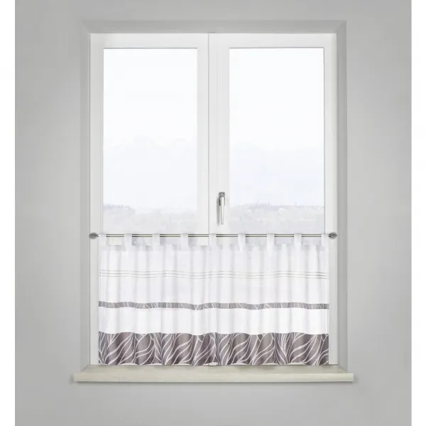 KRÁTKA ZÁCLONA Anita, 50/145cm, sivá