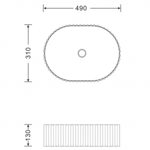 PICOBELLO keramické umývadlo na doske 60x34m, biele AR486