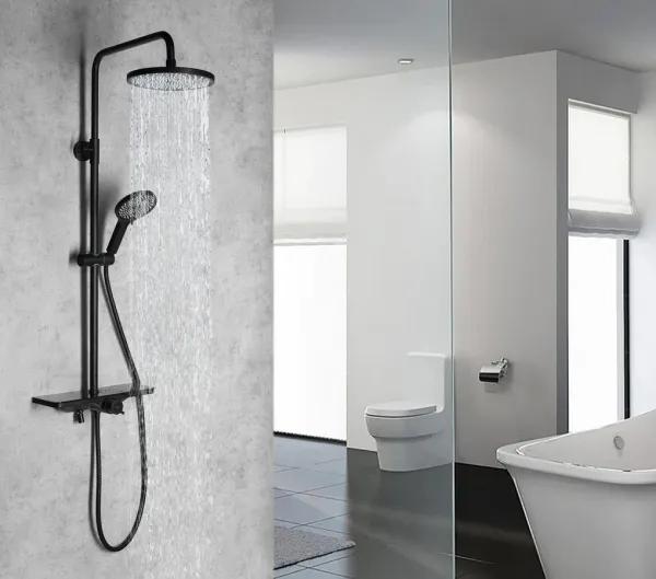 ARONA sprchový sloup, černý SL210B